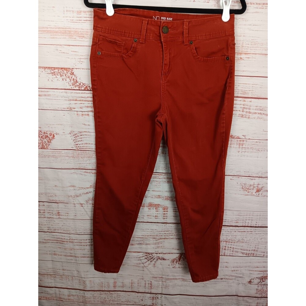 No Boundaries Ankle Pants Women's Youth 13 Mid Rise Skinny Stretch 5 Pocket Soft